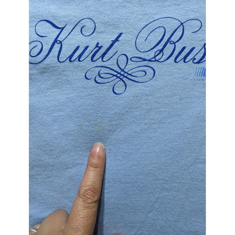 CFS Kurt Busch Short Sleeve T Shirt Women's Size Small Blue Nascar - Picture 5 of 11